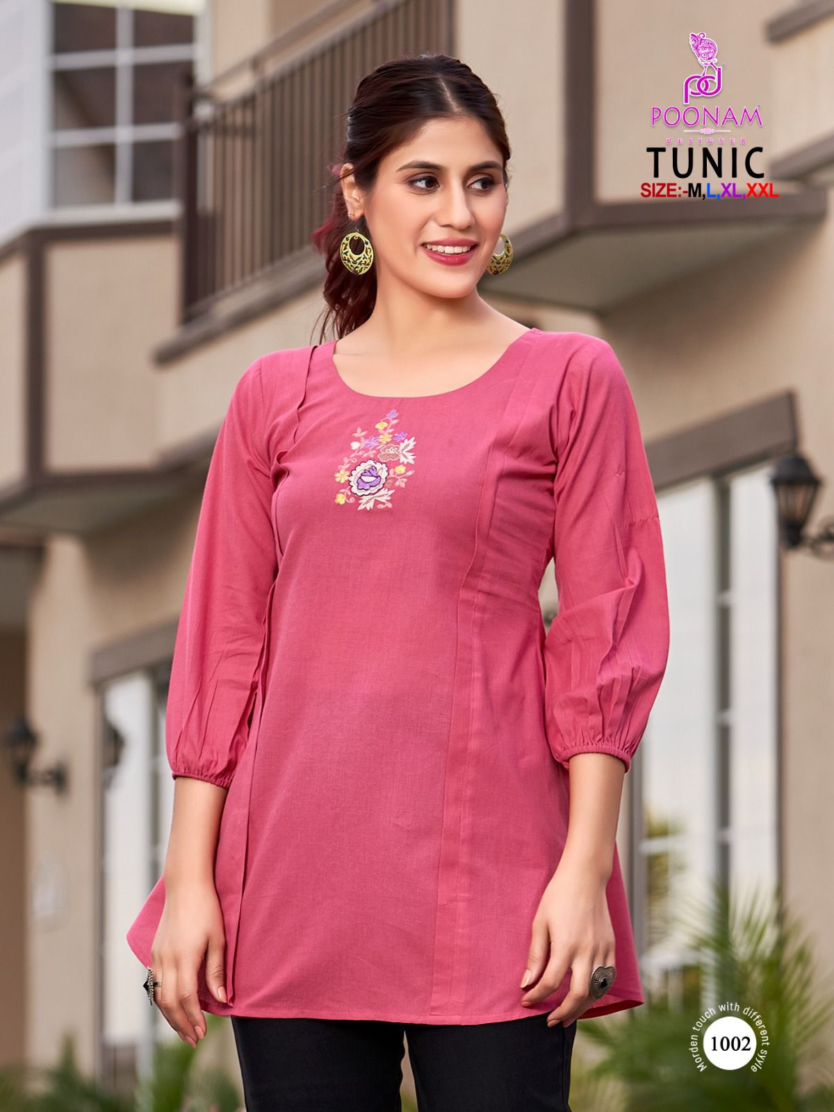 Poonam Tunic Premium Wear Ladies Top Catalog
